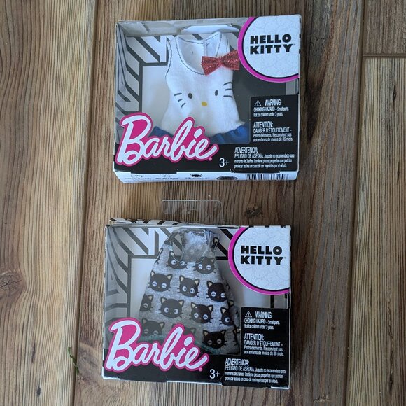 New! Barbie Hello Kitty Clothing (Set of 2) - Picture 1 of 3